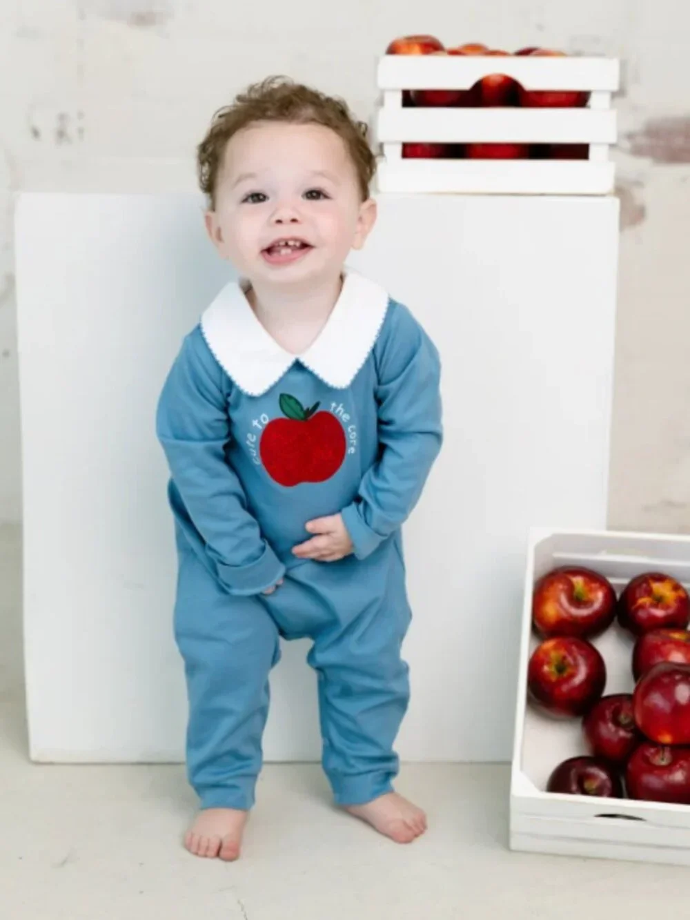 NWT Bianca & Bear Cute to the Core Apple Playsuit 12-18M